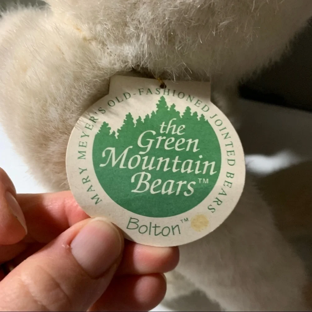 Vtg Mary Meyer Green Mountain Bear BOLTON Vermont Artist Carol Carini Christmas